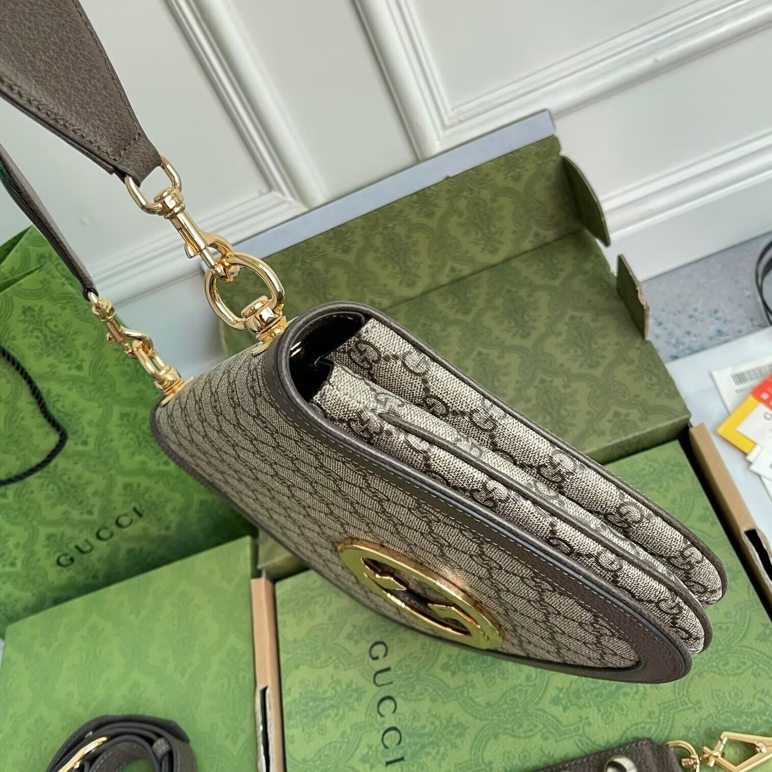 G*u*i blondie top handle bag 29x22x7cm