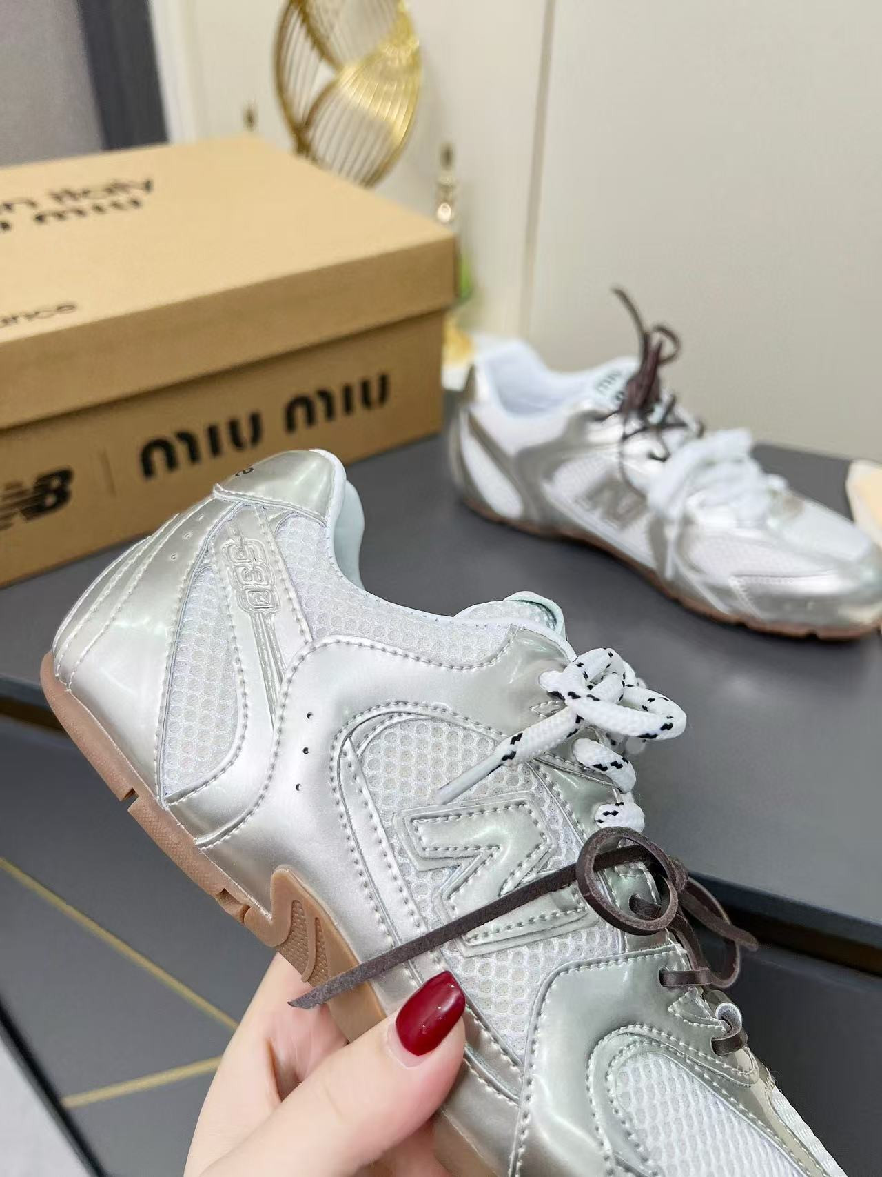 UA New Balance 530 SL Miu Miu Metallic Silver