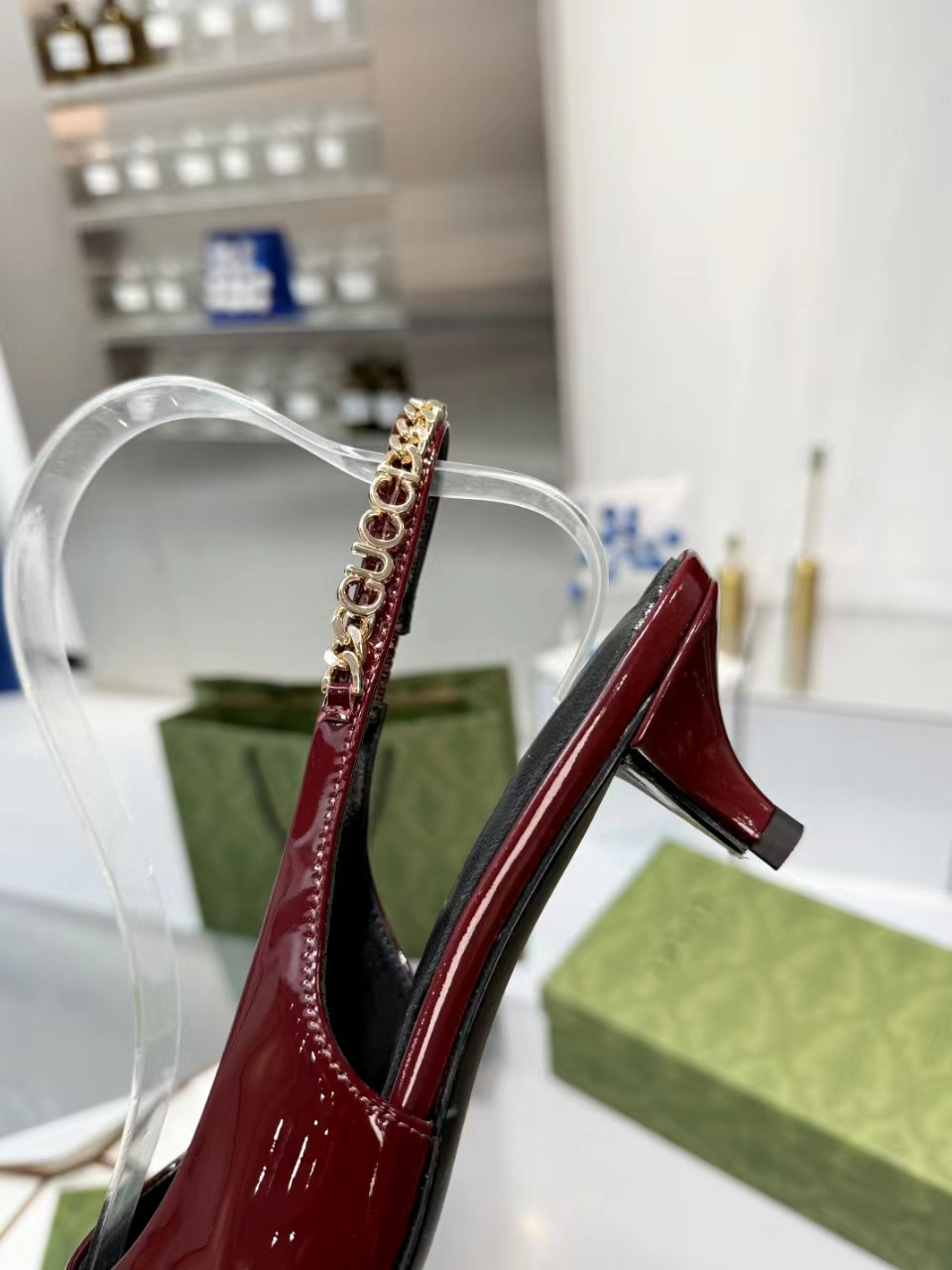 G*u*i signoria slingback pump mid-heel shoes