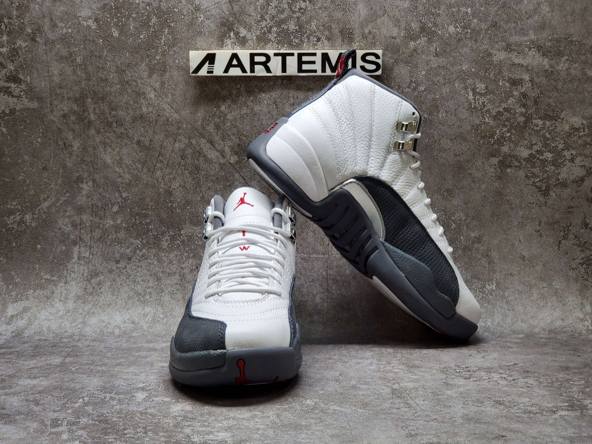 Air Jordan 12 Retro White Dark Grey