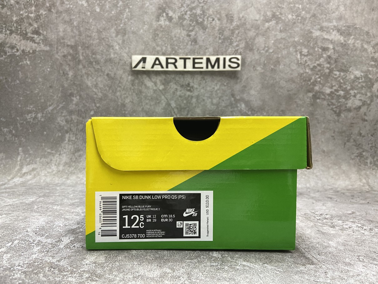 Nike SB Dunk Low Grateful Dead Bears Yellow For Toddler And Youth