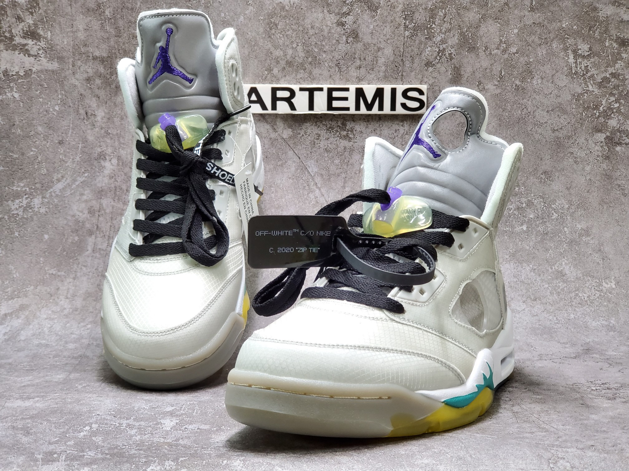 Air Jordan 5 Retro Off White Grape