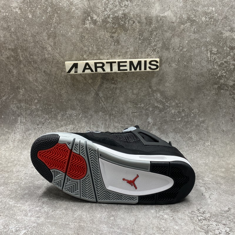 Air Jordan 4 Retro Black Canvas