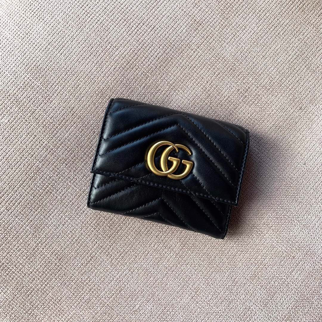 GG Marmont short fold wallet