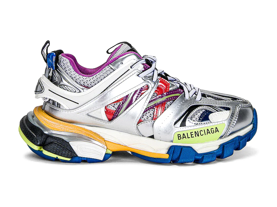 Balenciga Track Sneaker in Silver