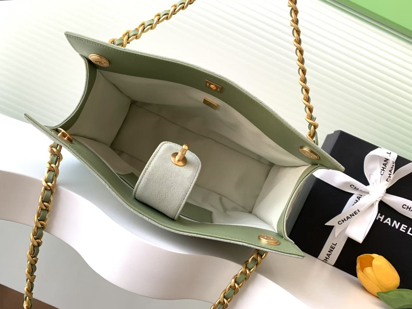 Ch*el shopping bag hobo 26x31x13cm