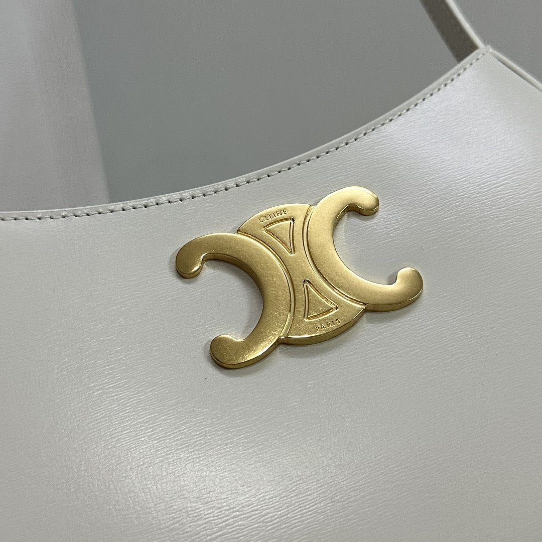 Ce**e medium tilly bag in shiny calfskin 22x13.5x4cm